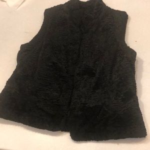 Faux Persian Lamb Vest - Size Small
